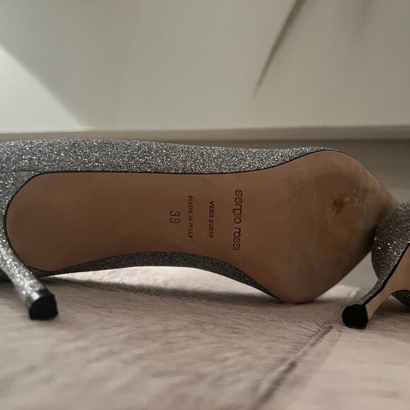 Sergio Rossi Pumps - Godiva Silver Glitter - Picture 7 of 8